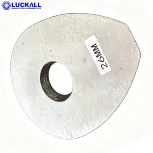 Factory Wholesale Hot Dip Galvanized DIN3091 Standard 8mm-80mm Solid Drop Thimble Cast Steel Wire Rope for Crane Ship Mooring