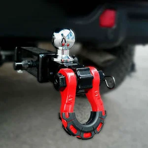 Off-road Vehicle Towing Apply Shackle Hitch Receiver Kit Hitch With 3/4 Bow Towing D Ring Shackle