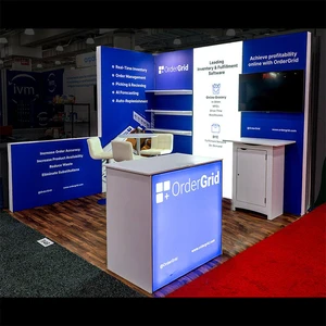 High-Visibility Customizable Aluminum & PVC LED Light Box for Trade Show Booths