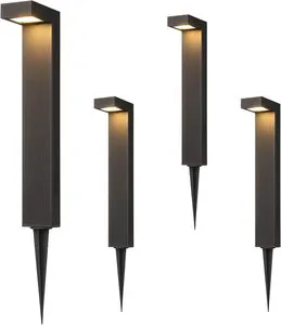 Outdoor Aluminum Integrated LED Lawn Lights Low Voltage Metal Pathway Lighting