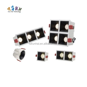 LED Embedded Line Light Grille Light Commercial Household Light Black Reflective Cup KH-OC-TH-107-1W