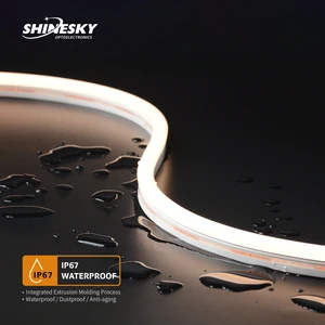 Shinesky Landscape Lighting IP67 Waterproof 0817 Led Neon Strip Warm White/rgb 24V High Quality Flexible Silicone Neon Light