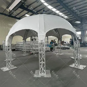 Event Aluminum Concert Stage Curved Semi-Circle Roof Lighting Truss System for Wedding Trade Show Display Service Equipment