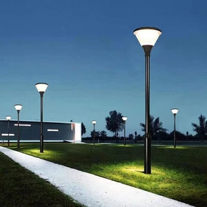 Customized Low Voltage Solar Garden Street Light Outdoor Waterproof Aluminum Black Pathway Led Garden Light