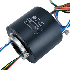 Through Hole Electric slip Ring 360 Degree Rotating Electric Connector Collector Ring Circuit Rotary Joint 440VAC/VDC 10A 250rpm