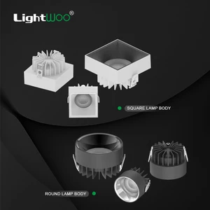 Modern Waterproof Outdoor LED High-Efficiency IP65 Ceiling Light Led Downlight Recessed Cob Ce square Round for Bathroom Toilet