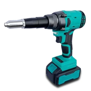 21V Lithium-Ion Battery Cordless Electric Rivet Gun Brushless Automatic Riveting Machine Portable for Industrial DIY Tasks