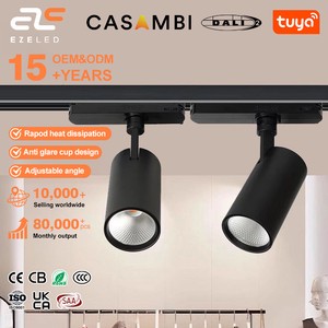 Museum Exhibition Gallery Art Lighting COB Dimmable Rail Spotlight Aluminum Focus Led Track Light
