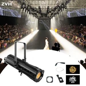 300W 2800K-6500K Colour Temperature Adjustable Zoom Profile Spot 97 CRI 18-38 Manual Zoom LED Exhibition Lights