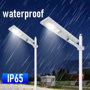 New Innovation Outdoor Hybrid Led Solar Street Light All in One Bifacial Solar Energy Solar Street Led Light