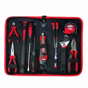 Hand Tool Kit High Quality 12-piece Household Hand Tool Kit with Zipper Bag