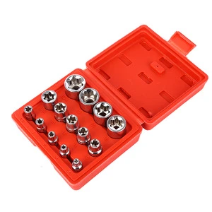 Hexagon Sleeve 14pcs Sleeve Rotary Head Pressure Head Auto Repair Combination Set