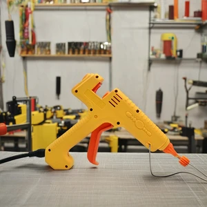 200W Yellow Industrial Thermostatic Electric Non-Toxic Hot Melt Glue Gun for DIY Crafts and Stationary Use