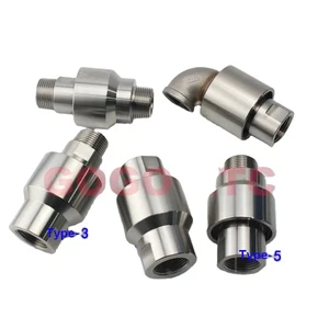 GOGO 200Bar High Pressure 360 Degree Rotary Joint 50RPM DN20 3/4 Inch G NPT SS 304 Flange Tower Crane Spray Hydraulic Swivel Fitting