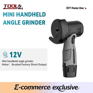 12V Lithium Battery Mini Angle Grinder DIY Trigger Portable Wireless Brushed Motor Grinding Cutting Polishing Machine
