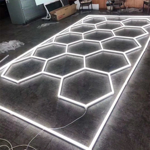 Hexagonal LED Garage Lights Honeycomb Design IP67 Rated for Ceiling Installation in Workshop & Office Reliable Illumination