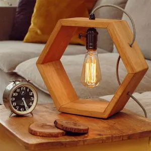 Wooden Decorative Lamp for Home Decor Wooden Lamp Decorative