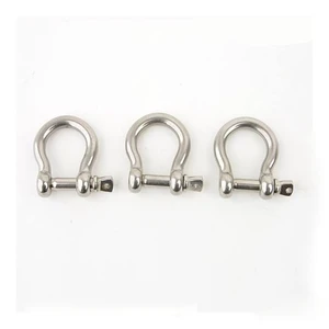 D-Shape Security Shackles Stainless Steel US Type Bow Shackles With Screw Pin