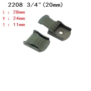 20MM Black Plastic Press Cam Lock Buckle 100% Eco-friendly with Custom Color Option for Bags & Clothes Tie Down
