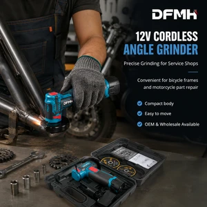 High Quality Portable Cordless Brushless Electric Angle Grinder DIY Grade With Slide Switch Battery Power Source
