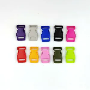 Wholesale Outdoor Circular Release Adjustable Recycled Plastic Buckle 1.5cm Bag Buckle a Circular Side Release Buckle