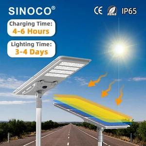 Solar IP65 Rated Aluminum Led Street Light with DC Power Supply for Road & Garden Use RoHS Certified