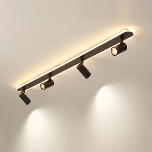 Led Spotlights Lighting Cob Strips Simple Modern Living Room Line Lights for Background Wall Corridor Dining Room