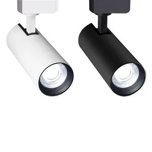 111V-240V Dimmable LED Aluminum Track Light Color-Temperature Adjustable Spotlight for Clothing Stores Museums Wedding Events