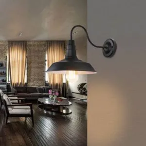 Cross-border loft, retro industrial wall lamps, outdoor balcony, staircase, nostalgic ironwork, American pot LIDS, corrugated