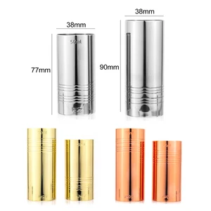 Customized Logo 30/60ml Cylindrical Cocktail Jigger Stainless Steel Bartending Tool Double Measuring Thimble Cup for Hotel Bar