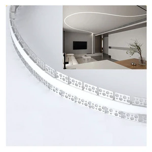 50*20mm Curved Light groove Bending Linear Light Arc Embedded LED Bendable Turning Aluminum groove Light