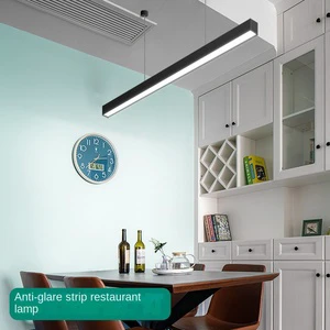 LED Strip Office Pendant Light Anti-Glare Honeycomb Grille Aluminum Linear Light 6000K CRI 90 Meeting Rooms Supermarkets Factory