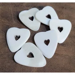 Custom Logo White Bone Design ABS Electric Guitar Picks Musical Instrument Accessories