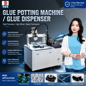 Electric AB Silicone Epoxy Resin Glue Potting Machine 3D Stickers Glue Dispensing Machine