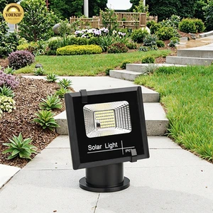 HengQiao 200W LED Solar Flood Light 10000K IP65 Aluminum for Garden Road & Landscape Outdoor Use