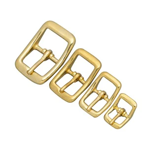 High Quality Solid Brass Buckles Pins 13mm 16mm 20mm 26mm Sizes Luxury Trendy Dog Collar Bag Accessories for Handbags Man Belts