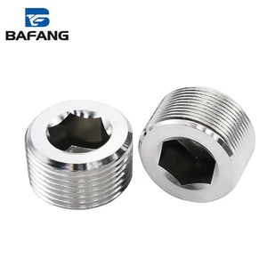 NPT Male Plug Stainless Steel Socket Hex Thread Pipe Plug Hex Countersunk Head Plug Pipe Fitting