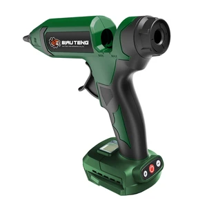Professional DIY Grade 18V Cordless Hot-Melt Glue Gun Plastic 7/16 Diameter Adjustable Temperature Lithium Battery 1 Year 11in