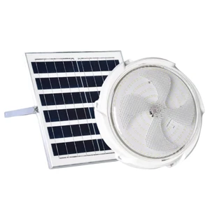LED Solar Flood Lights IP65 Waterproof Wall-Mounted Dimmable Timer Remote Control Garden Lighting