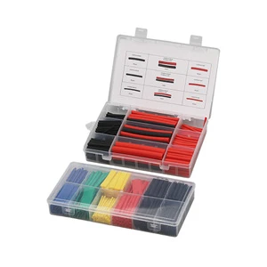 625pcs Black Thermal Heat Shrinkage Insulated Sleeve Heat Shrinkage Tube Set