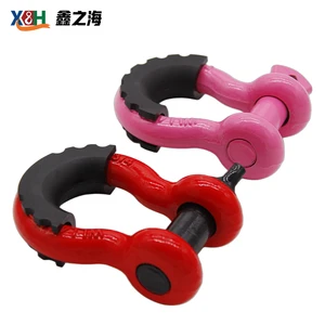 High Quality Drop Forged Carbon Steel Bow Shackle D Shackle Bolt Type Heavy Duty Shackle