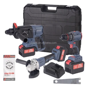 Brushless Hammer Angle Grinding Machine Electric Pick Impact Drill Rechargeable Lithium Battery Tool Set Electric Drill