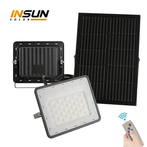 200W 300W Outdoor Led Solar Powered Flood Light Price with Remote Control LED Spotlight Outdoor Lighting with Reflective