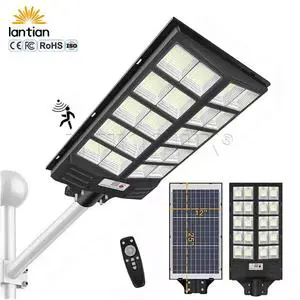 All-in-One Solar Street Light ABS Housing IP65 Waterproof 600W to 1200W for Roadway Garden Wholesale Price with 2 Years Warranty