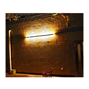 Solar-powered LED SMD Outdoor Courtyard Landscape Lighting Decorative Line Splicing Design Contour Decoration Wall Washer Light