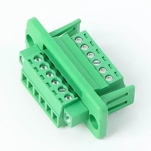 RT 2p-24p Male/Female 3.81mm 10A Brass Contact Screw Connection PCB Spring Plug-In Terminal Block Connector Straight/Bent Pins