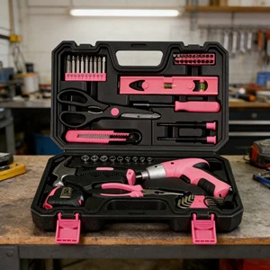 Practical 135 Piece Electric Drill Tool Kit with Various Attachments for Hardware Maintenance