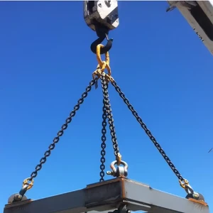 Z2LIFTING G80 Alloy Steel Chain Lifting Chain Sling For Overhead Crane Hook Lifting Chain Slings