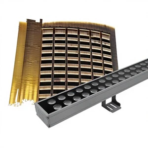 LED Wall Washer 48W Outdoor IP65 Waterproof 3000K Aluminum Customized Line Light Sign Exterior Wall Contour Lighting 24V