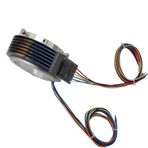 Separated slip ring rotary joint electrical connector split slip ring rotating connector